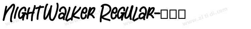 NightWalker Regular字体转换